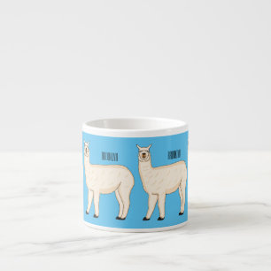 Taza De Espresso Ilustracion personalizado Llama