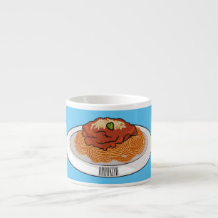 Taza De Espresso Ilustracion personalizado Spaghetti