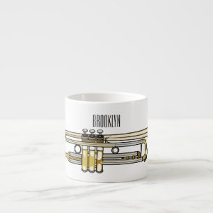 Taza De Espresso Ilustracion personalizado Trumpet