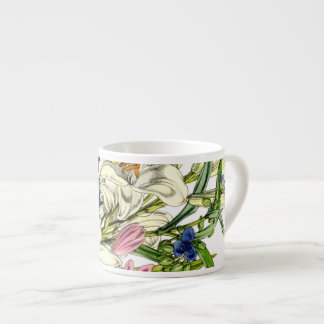 Taza De Espresso Ilustraciones botánicos de época