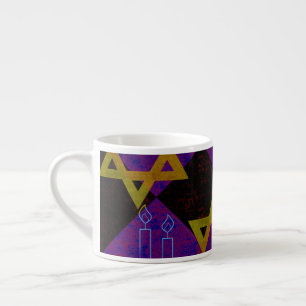 Taza De Espresso Imagen temática de Hanukkah de SlipperyJoe's dorad