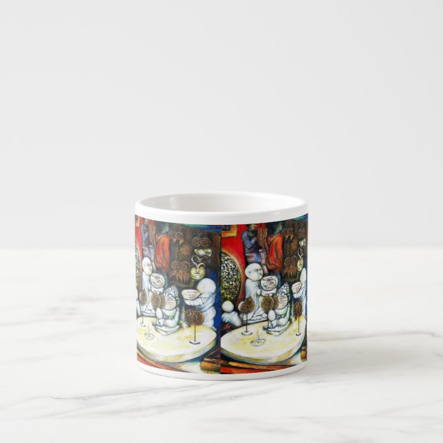 Taza De Espresso Impermeable por el desafío (Frente)