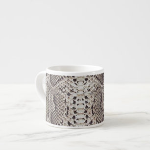 Taza De Espresso Impresión de animales de piel de serpiente