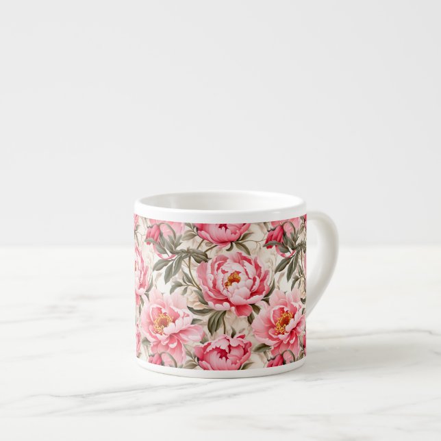 Taza De Espresso Impresión de espresso mug-floral (Derecha)