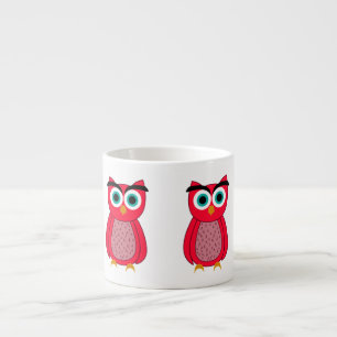 Taza De Espresso Impresión de foto de búho