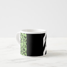 Taza De Espresso Impresión de leopardo, impresión de cebra, impresi