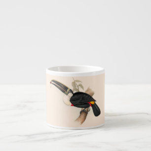 Taza De Espresso Impresión del tucán de Cuvier: ave tropical vintag