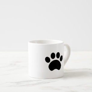 Taza De Espresso Impresión linda de la pata