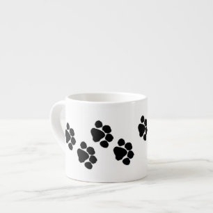 Taza De Espresso Impresiones animales de la pata