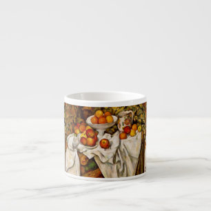 Taza De Espresso Impresionismo de la impresión de manzanas y naranj
