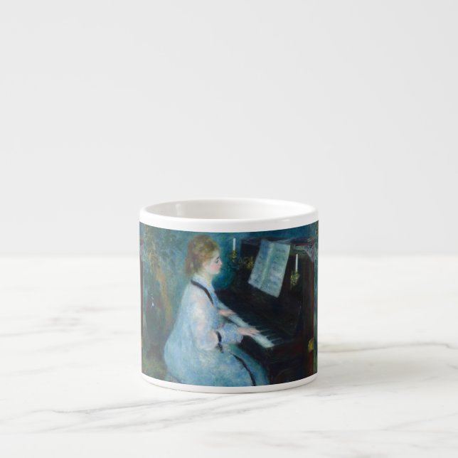 Taza De Espresso Impresionista de la época del piano (Frente)