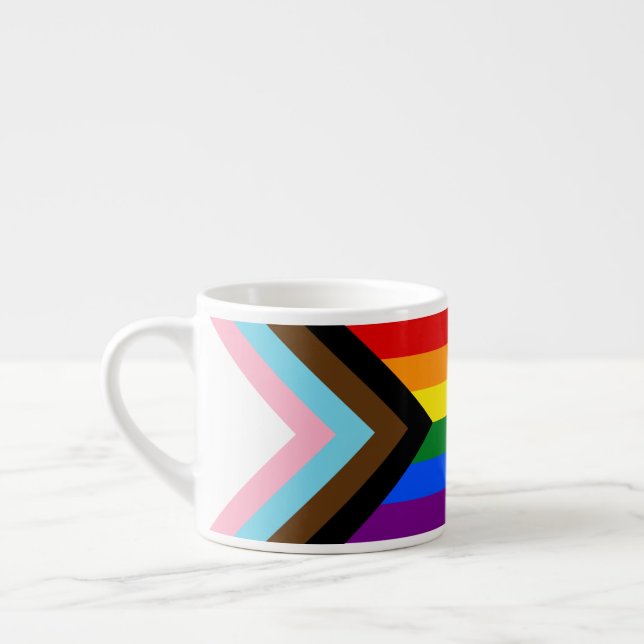 Taza De Espresso Indicador de orgullo de progreso (Izquierda)