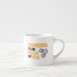 Taza De Espresso Ingeniería - Es como la magia pero es realmente di