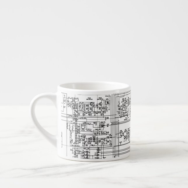 Taza De Espresso Ingeniero de hardware informático del circuito esq (Izquierda)
