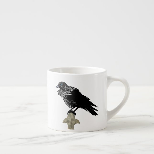 Taza De Espresso Inked Raven (Derecha)