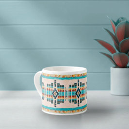 Taza De Espresso Inspirado en Boho Suroeste
