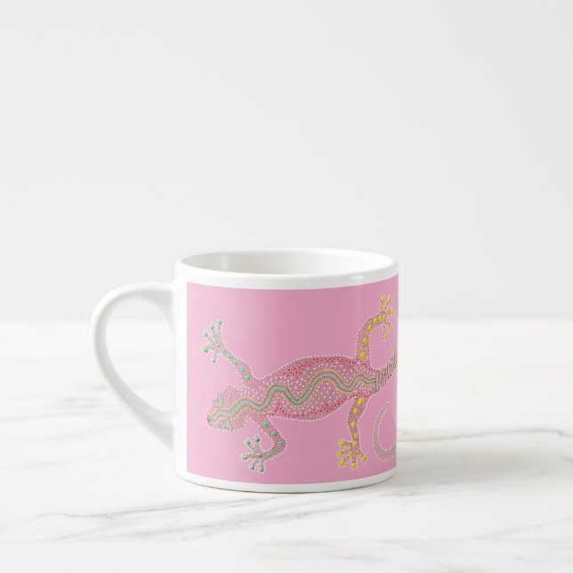 Taza De Espresso Intricately Detailed Gecko Espresso Mug (Izquierda)