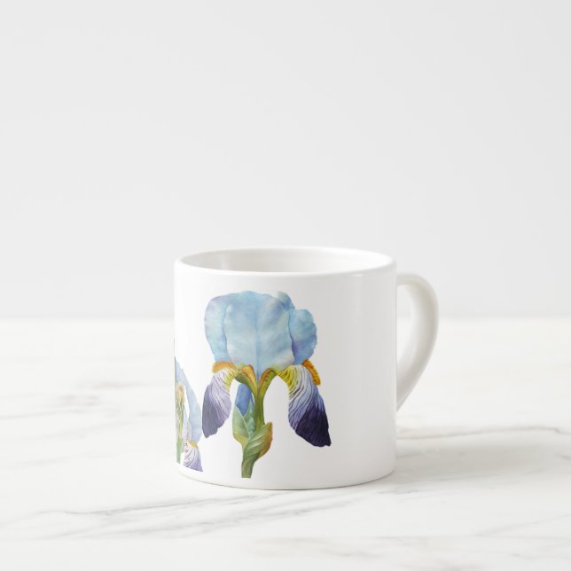 Taza De Espresso Iris de la acuarela (Derecha)