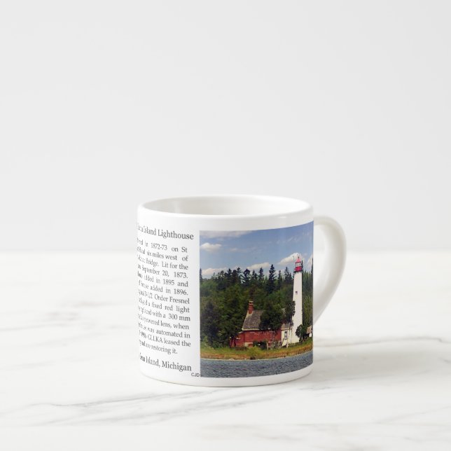 Taza De Espresso Isla de Santa Elena Faro Espresso Mug (Derecha)