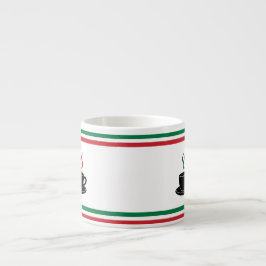Taza De Espresso Italian stripes espresso 