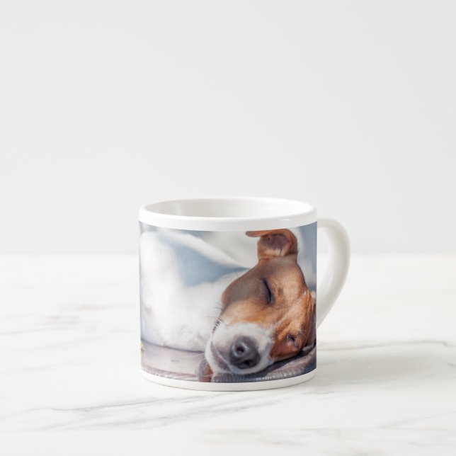 Taza De Espresso Jack Russel En El Porche Otoño (Derecha)