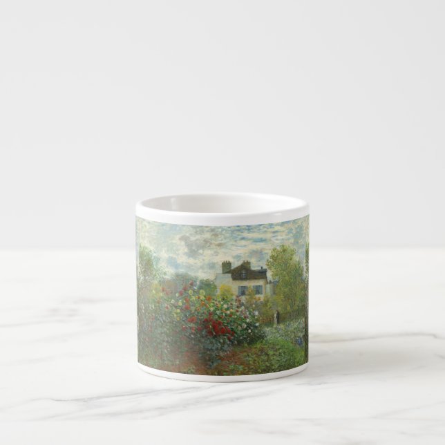Taza De Espresso Jardín de artistas monet en pintura argentina (Frente)