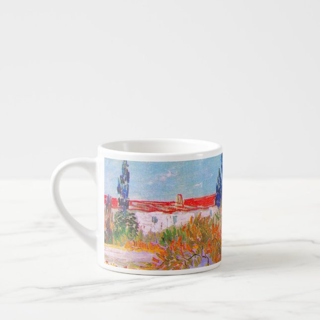 Taza De Espresso Jardín de flores Vincent Van Gogh (Izquierda)