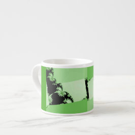 Taza De Espresso Jardín fractal lima