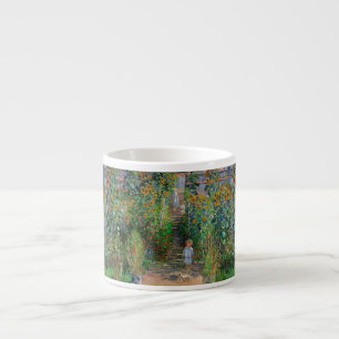 Taza De Espresso Jardín Monet Vetheuil Pintura de flores impresioni