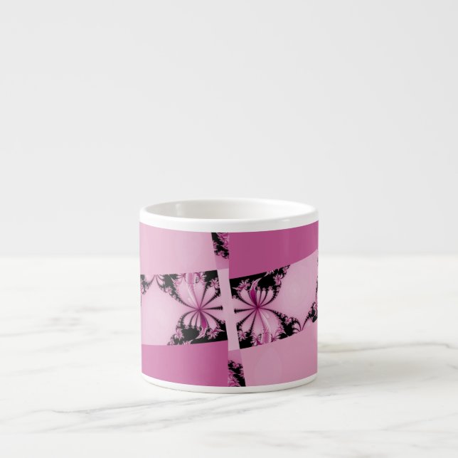 Taza De Espresso Jardín thulian fractal (Frente)