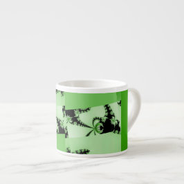 Taza De Espresso Jardín verde fractal