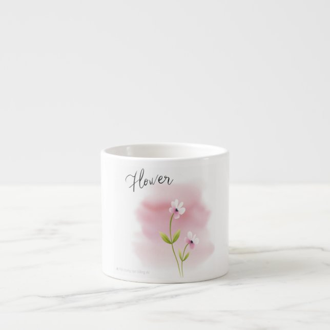 Taza De Espresso Jasmine Flower Cup (Frente)
