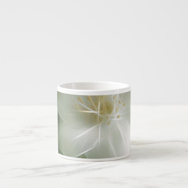 Taza De Espresso Jazmín blanco brillante (Frente)