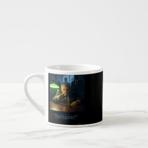 Taza De Espresso Jefe se comporta espresso mug de dos lados