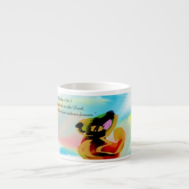 Taza De Espresso jesus aquí (Frente)