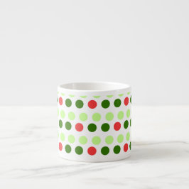 Taza De Espresso Jolly Holiday Polka Dots