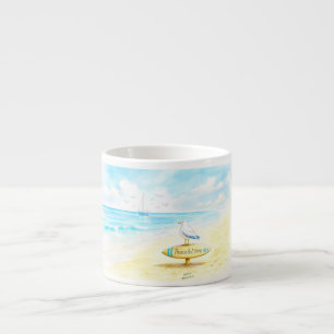 Taza De Espresso Jon Seagull - Paz y Amor 