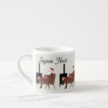 Joyeux Noël Tasse Expresso Père Noël Cocooning