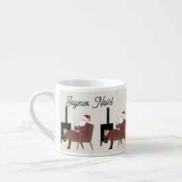 Taza De Espresso Joyeux Noël Tasse Expresso Père Noël Cocooning