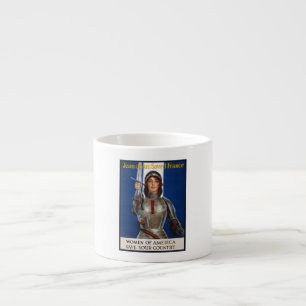 Taza De Espresso Juana de Arco: La doncella de Orleans, heroína cab