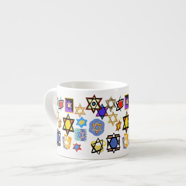 TAZA DE ESPRESSO JUDAIC GIFTS TEACUPS EXPRESSO MUGS - MEJORES REGAL (Izquierda)