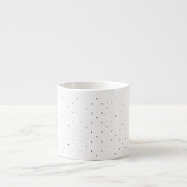 Taza De Espresso Juego de carpetas con patrón de triángulo minimali