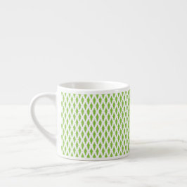 Taza De Espresso Juego de carpetas verdes botánicas