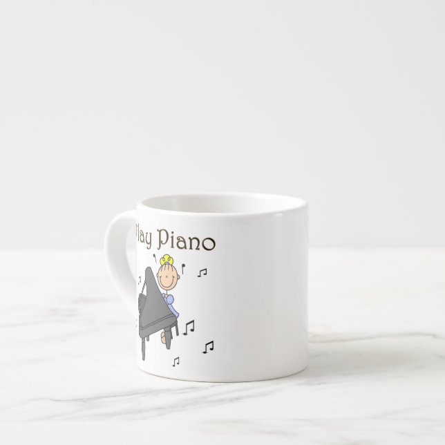Taza De Espresso Juego las camisetas y los regalos del piano (Izquierda)