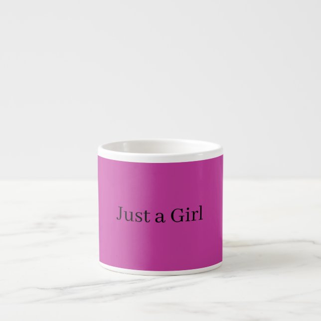 Taza De Espresso Just a girl mug (Frente)