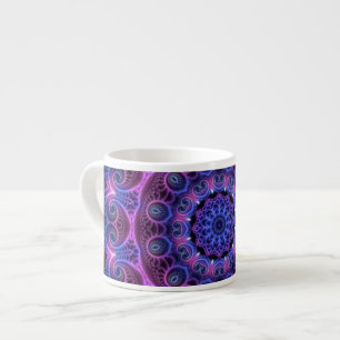 Taza De Espresso Kaleidoscope Apofisis Mandala Corazones
