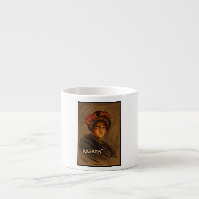 Taza De Espresso Karama: Romance Japonés Actriz Geisha (Frente)