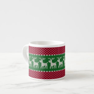 Taza De Espresso Knit de vacaciones No. 01