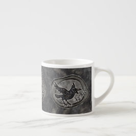 Taza De Espresso Krähe Crow Rabe ruft KRÄH!