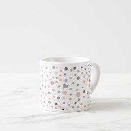 Taza De Espresso La acuarela de Shea Confetti Dots Espresso Mug